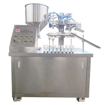 Harga yang pantas Mesin Penyegel Pengisian Tabung Krim Kosmetik Otomatis 1.5kw Plastic Soft Sealer on line