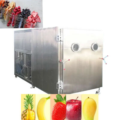 Harga yang pantas Industry Vacuum Freeze Dryer Machine Strawberry Fruit And Vegetable 120Kw 25kg / Batch on line