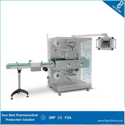Harga yang pantas Peralatan Farmasi Stainless Steel PE Film Wrapping Bundling Packing Machine on line