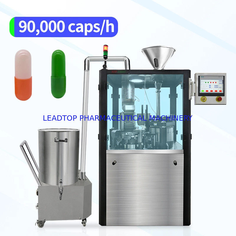 Mesin pengisi kapsul otomatis 1500/menit 5kw Daya 220/380v 50 Hz Berat 1100kg