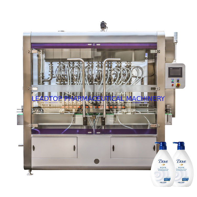 Mesin Pengisian Botol Cairan Rotary Dengan 16 Nozzle Pengisian 50-5000ml Range 8 Kw Power Supply