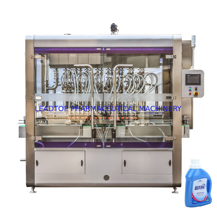 Mesin pengisian cairan berputar dengan kapasitas akurasi <1% 50-5000ml Sertifikat CE/GMP/SGS