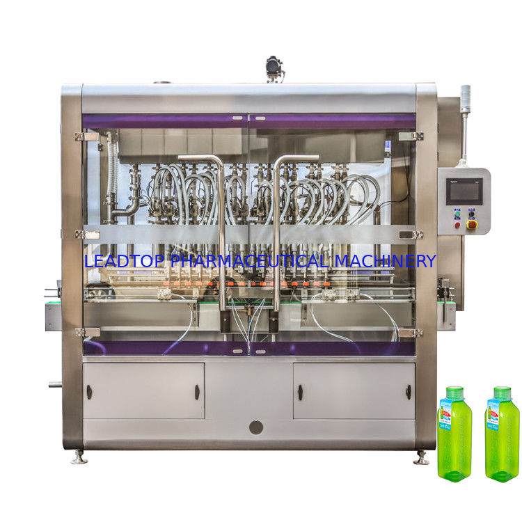 Mesin Pengisian Botol Cairan Otomatis 16 Nozzle Rotary dengan Konsumsi Daya 8 Kw Sertifikat CE
