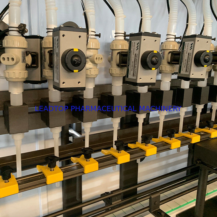 16-Nozzle Rotary Filler Botol Cairan Dengan Kapasitas 50-5000ml CE/GMP/SGS/BV Sertifikasi