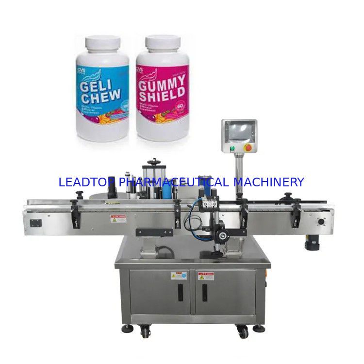 Botol Bulat Mesin Label Sisi Ganda Otomatis Dengan Pasokan Listrik AC220V 0.5Kw 60HZ