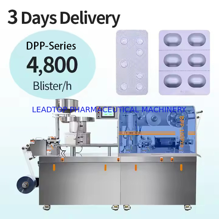 PLC Blister Packing Machine 30-60pcs/min with 1.5 Motor Power