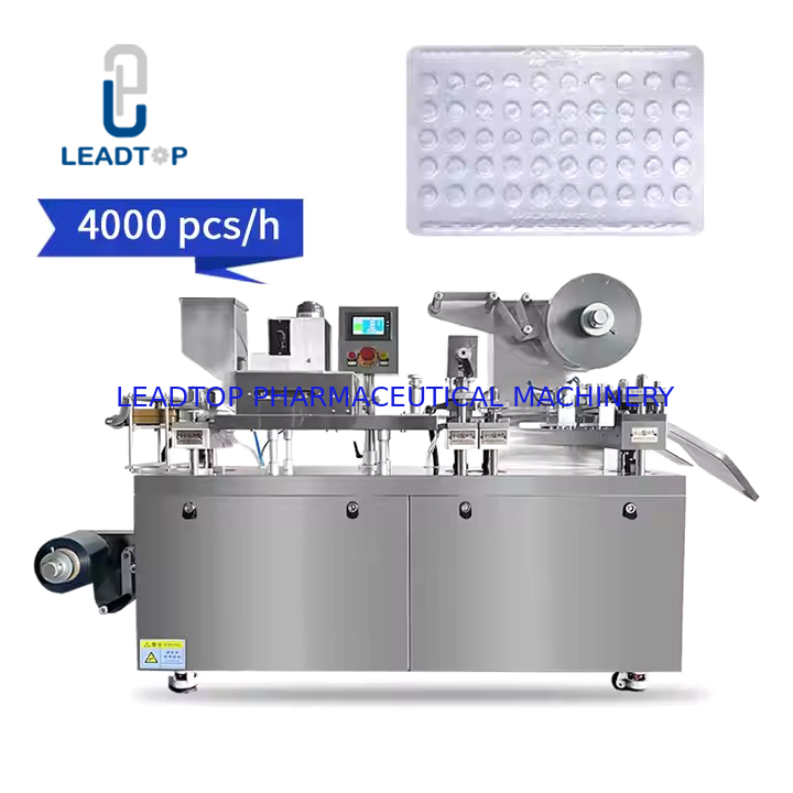 1.5KW Mesin Pembungkus Blister Berkecepatan Tinggi untuk Cairan atau Pasta 30-60 pcs/min