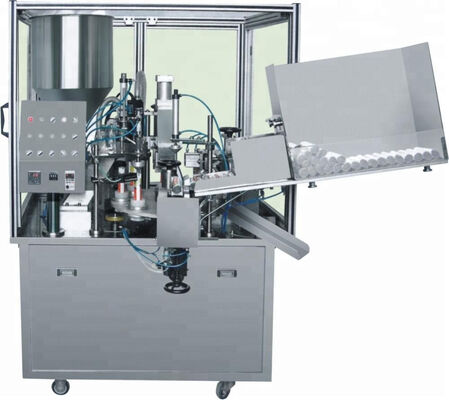 Harga yang pantas Peralatan Penyegelan Tabung Polimer Plastik Mengisi Mesin Kosmetik Black Matte on line