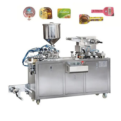 Harga yang pantas Chocolate Jam Honey Blister Packing Machine Thermoforming Bee Liquid Ketchup Paste on line