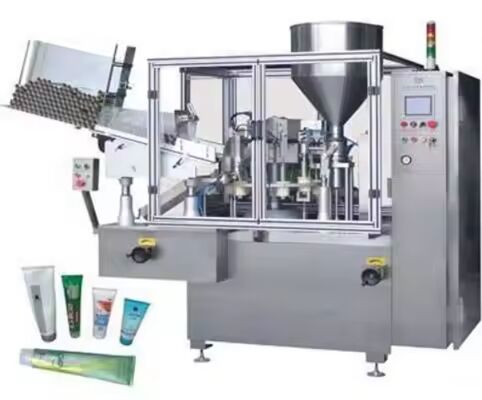 Harga yang pantas Automatic Tube Filling Dan Sealing Machine Ultrasound Untuk Cream Lotion Liquid Cosmetic on line