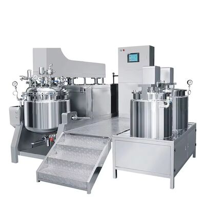 Harga yang pantas Industri 100L-1000L stainless steel Electric Steam Mixing Tank Homogenizing Emulsifier Mesin on line