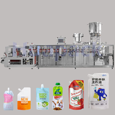 Harga yang pantas High Productivity Plastic Pouch Food Coffee Bean Pet Food Rice Filling Horizontal multifunctional packaging machine on line