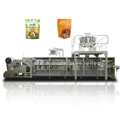 Harga yang pantas Fully Automatic Double Sachet Form Fill Seal Washing Powder Chemical High Speed Horizontal multifunctional packaging machine on line