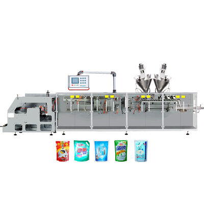 Harga yang pantas 100ml Standup Pouch Roll Film Top Spout Doypack Automatic Horizontal multifunctional packaging machine on line