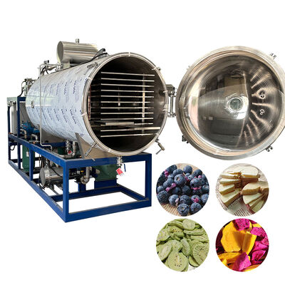 Harga yang pantas Kapasitas besar 15 kg / batch Freeze Dryer dengan layar sentuh dan 70 mm Jarak Rak untuk industri Lyophilization on line