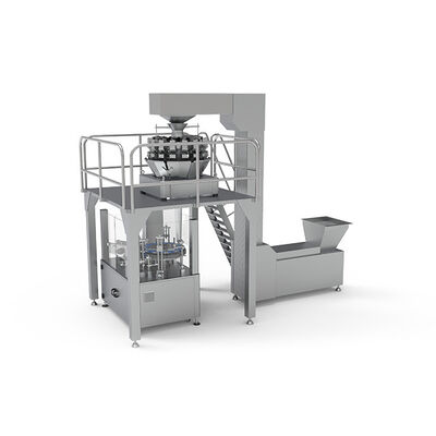 Harga yang pantas 220V 50Hz 25bags / Min 0.7Mpa Beratnya Mesin Pengemasan on line