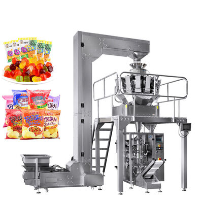 Harga yang pantas 3.0Kw Puffed Food Multihead Weigher Packing Machine on line