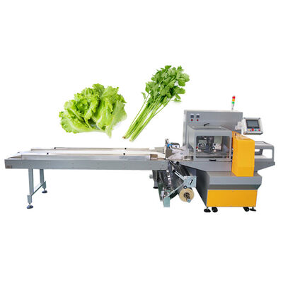 Harga yang pantas Otomatisasi Iceberg Lettuce 300mm Flow Wrapper Packaging Machine on line