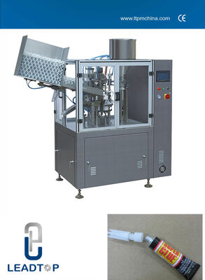 Harga yang pantas 4kw 380V / 220V Hot Glue Tube Filling Sealing Machine Dengan Sistem Alarm on line