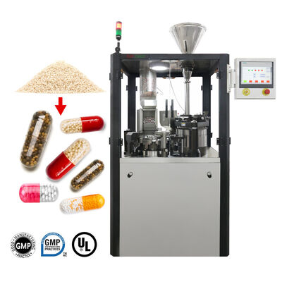 Harga yang pantas Bahan Makanan 3 Cetakan Bores Hard Gelatin Capsule Filler Kontrol PLC on line