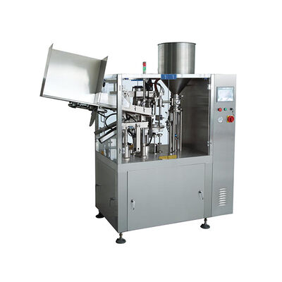 Harga yang pantas Hair Cream Automatic Tube Filling Dan Sealing Machine 40pcs / Min Kontrol PLC on line