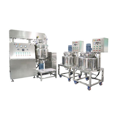 Harga yang pantas 200L Hidrolik Lifting Vacuum Emulsifying Machine Salep Homogen Lotion Mixer on line